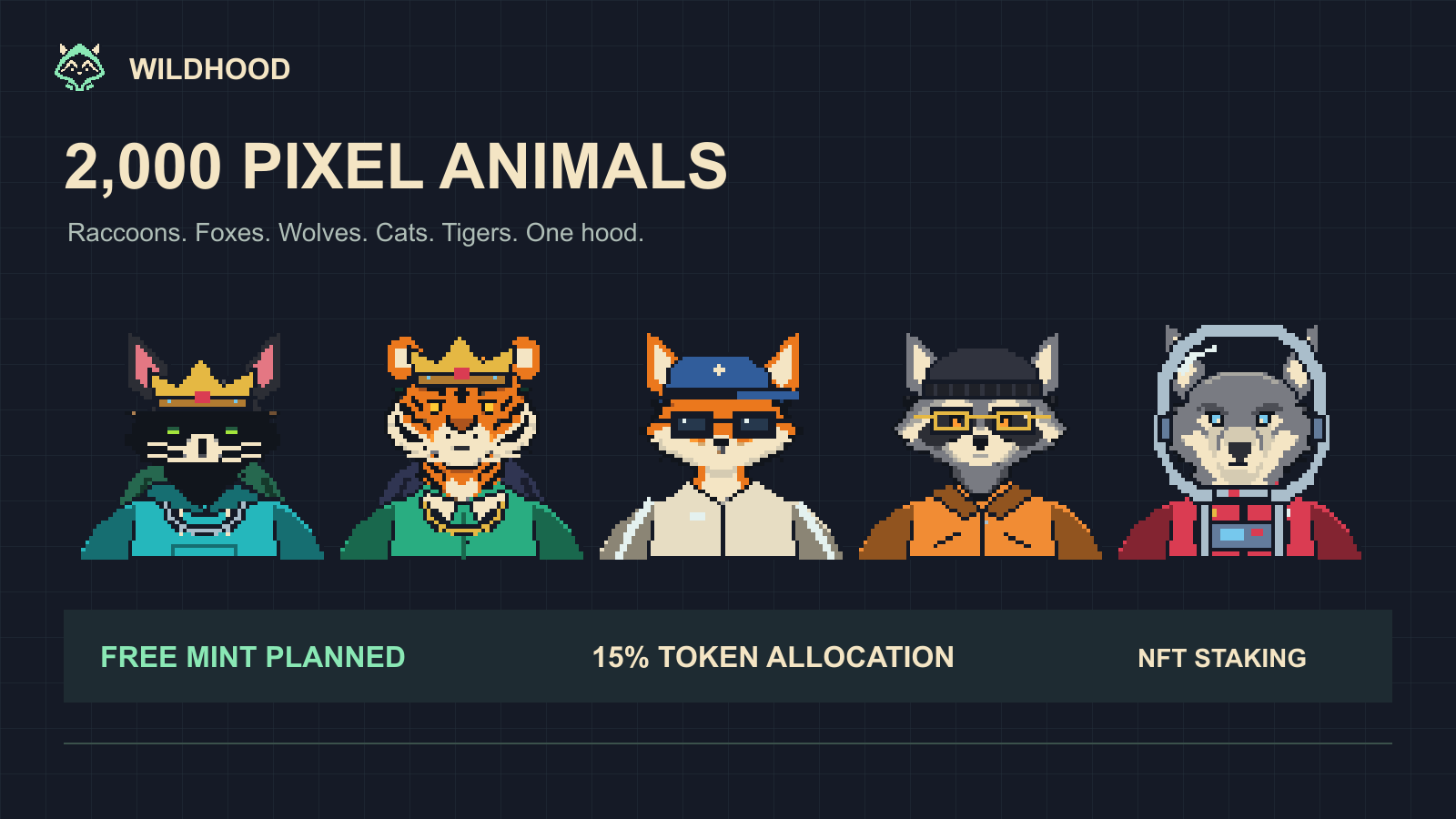 WildHood illustration: The Main Collection 2,000 NFTs